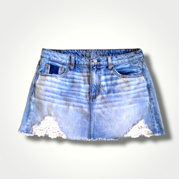AMERICAN EAGLE OUTFITTERS Denim SKirt - Picture 1 of 12
